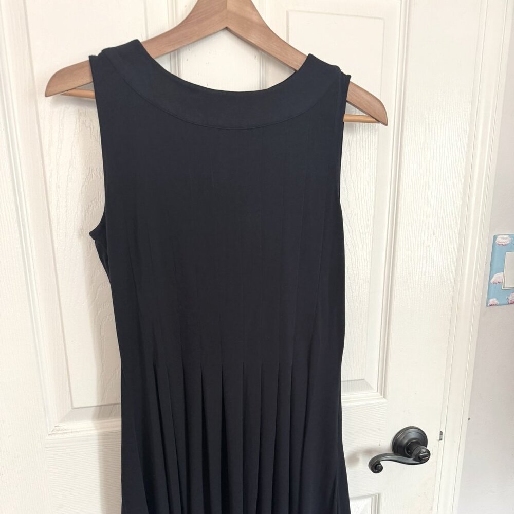 Brooks Brother Red Fleece Pleated Dress